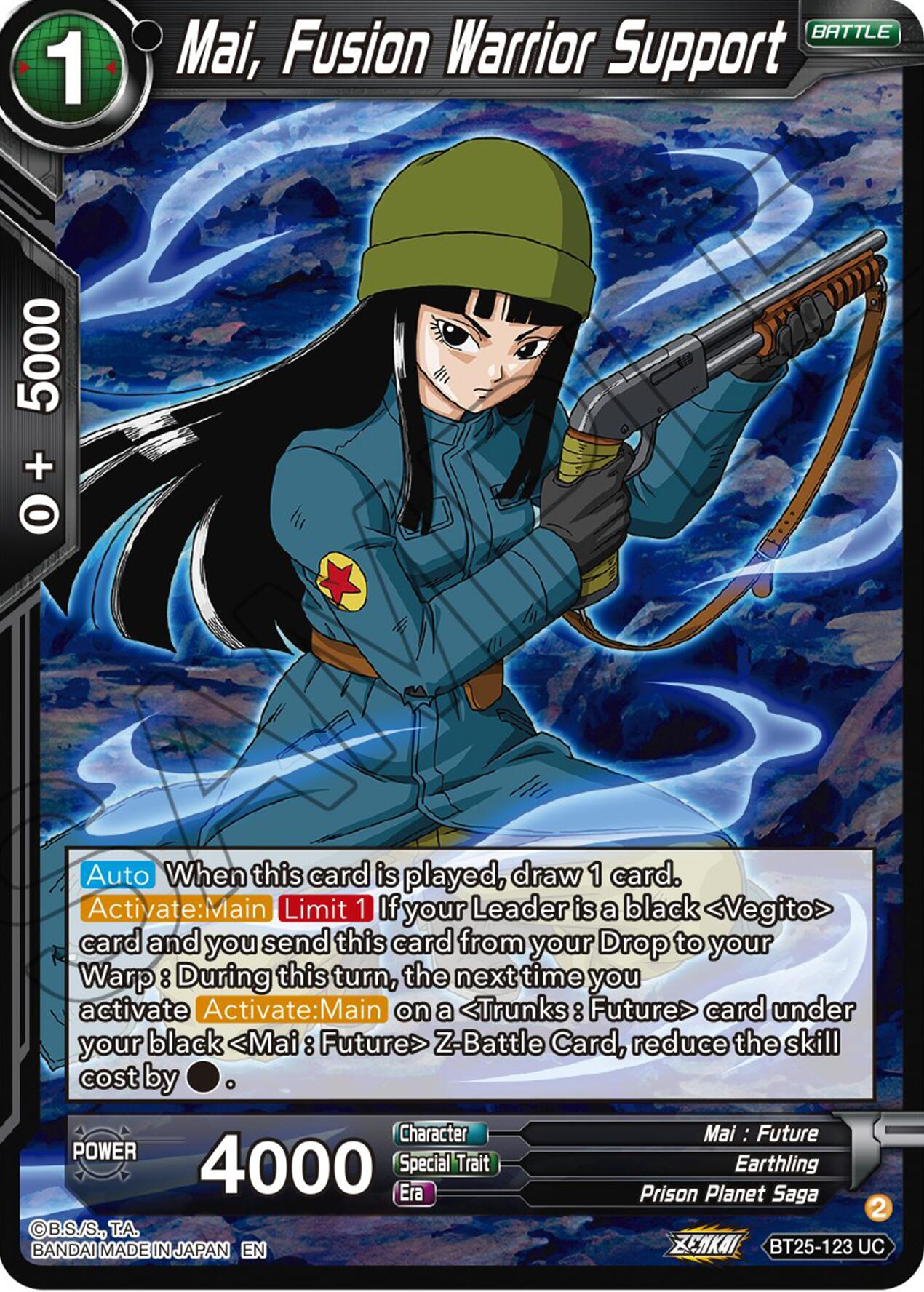 Mai, Fusion Warrior Support (BT25-123) [Legend of the Dragon Balls] | Dragon's Lair Comics and Fantasy Houston TX