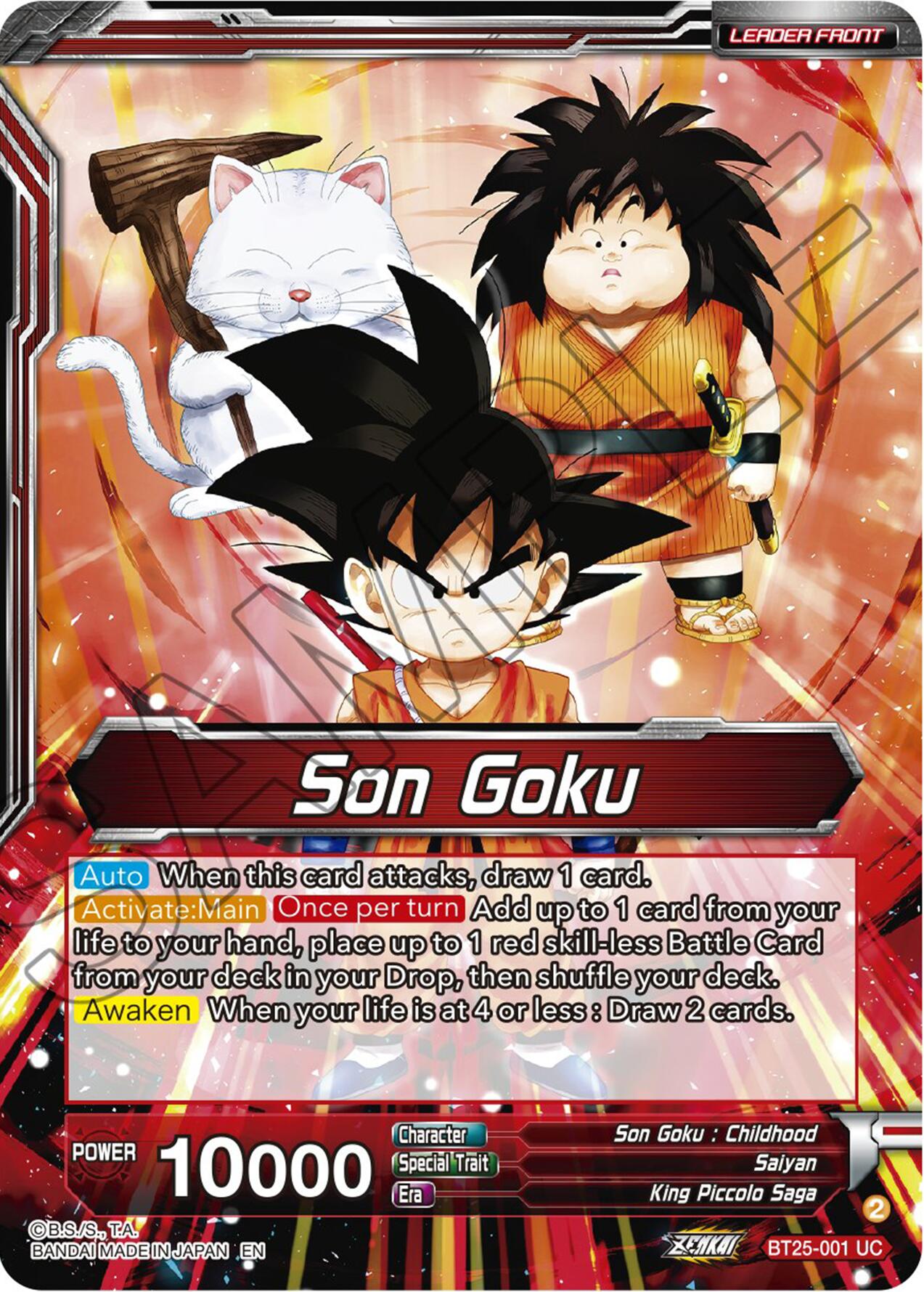 Son Goku // Son Goku, Face-Off With the Great Demon King (BT25-001) [Legend of the Dragon Balls] | Dragon's Lair Comics and Fantasy Houston TX