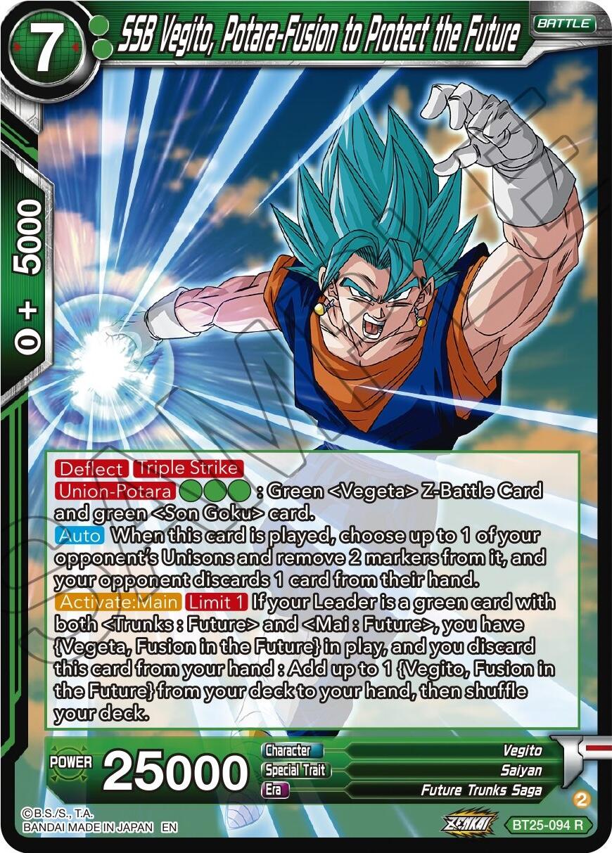 SSB Vegito, Potara-Fusion to Protect the Future (BT25-094) [Legend of the Dragon Balls] | Dragon's Lair Comics and Fantasy Houston TX