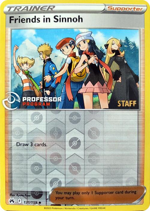 Friends in Sinnoh (131/159) (2023 Staff) [Professor Program Promos] | Dragon's Lair Comics and Fantasy Houston TX