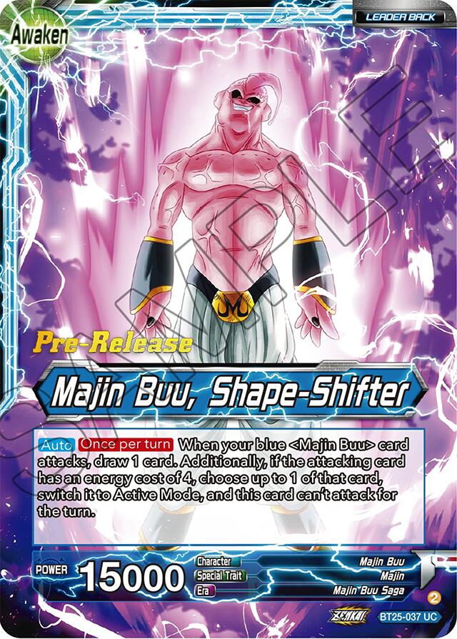 Majin Buu // Majin Buu, Shape-Shifter (BT25-037) [Legend of the Dragon Balls Prerelease Promos] | Dragon's Lair Comics and Fantasy Houston TX