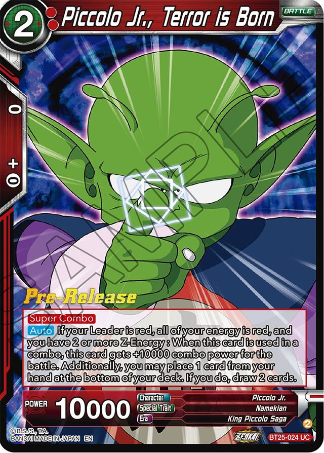 Piccolo Jr., Terror is Born (BT25-024) [Legend of the Dragon Balls Prerelease Promos] | Dragon's Lair Comics and Fantasy Houston TX