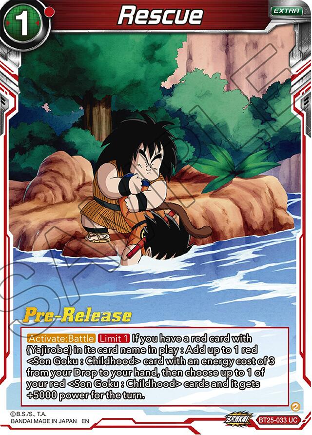 Rescue (BT25-033) [Legend of the Dragon Balls Prerelease Promos] | Dragon's Lair Comics and Fantasy Houston TX