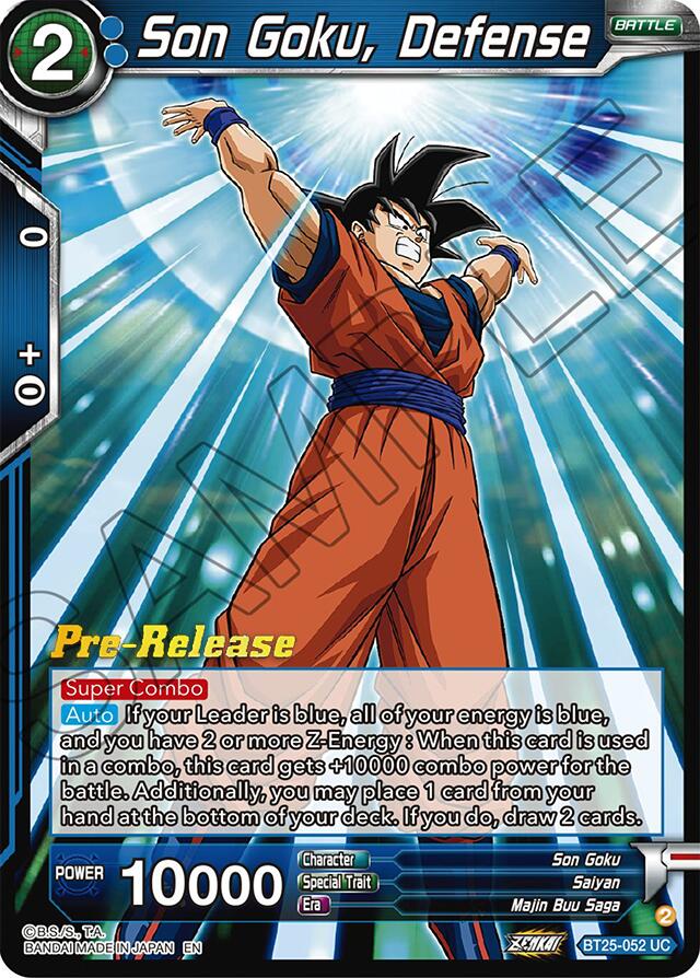 Son Goku, Defense (BT25-052) [Legend of the Dragon Balls Prerelease Promos] | Dragon's Lair Comics and Fantasy Houston TX