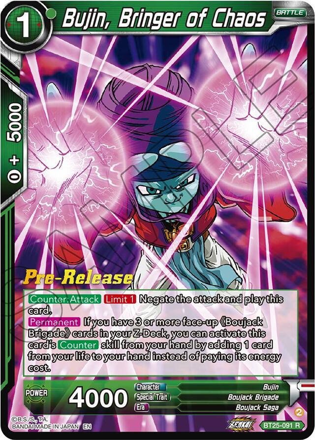 Bujin, Bringer of Chaos (BT25-091) [Legend of the Dragon Balls Prerelease Promos] | Dragon's Lair Comics and Fantasy Houston TX