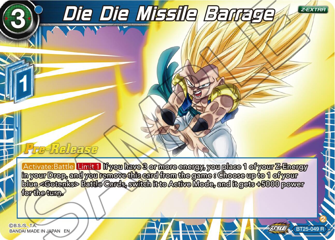 Die Die Missile Barrage (BT25-049) [Legend of the Dragon Balls Prerelease Promos] | Dragon's Lair Comics and Fantasy Houston TX