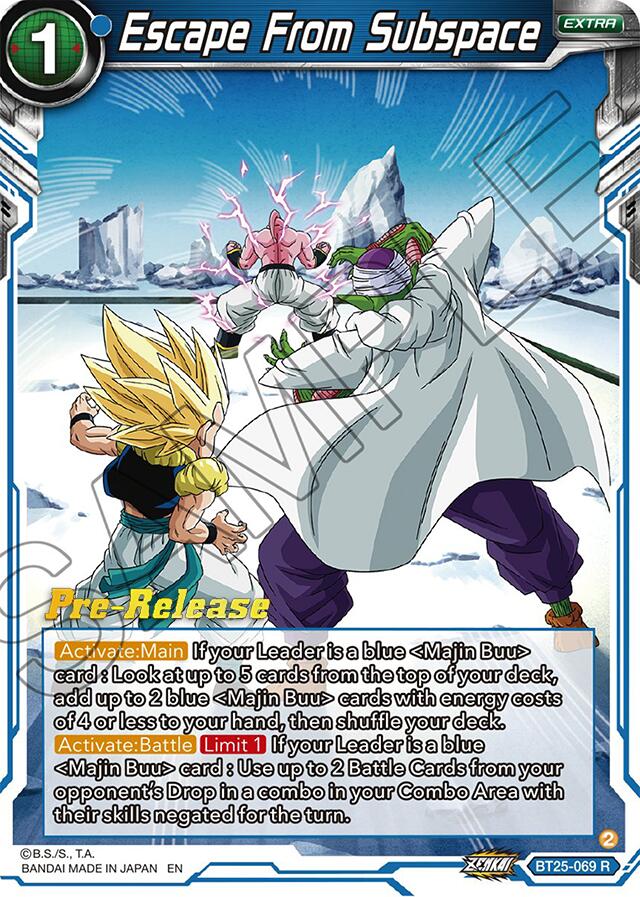 Escape From Subspace (BT25-069) [Legend of the Dragon Balls Prerelease Promos] | Dragon's Lair Comics and Fantasy Houston TX