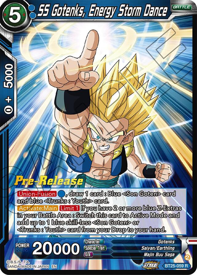 SS Gotenks, Energy Storm Dance (BT25-059) [Legend of the Dragon Balls Prerelease Promos] | Dragon's Lair Comics and Fantasy Houston TX