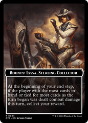 Bounty: Lyssa, Sterling Collector // Bounty Rules Double-Sided Token [Outlaws of Thunder Junction Commander Tokens] | Dragon's Lair Comics and Fantasy Houston TX