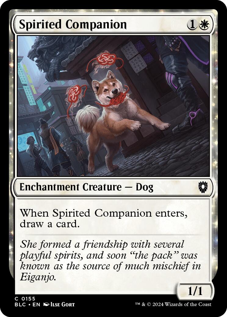 Spirited Companion [Bloomburrow Commander] | Dragon's Lair Comics and Fantasy Houston TX