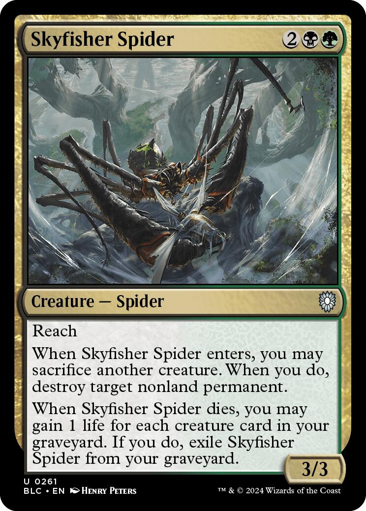 Skyfisher Spider [Bloomburrow Commander] | Dragon's Lair Comics and Fantasy Houston TX