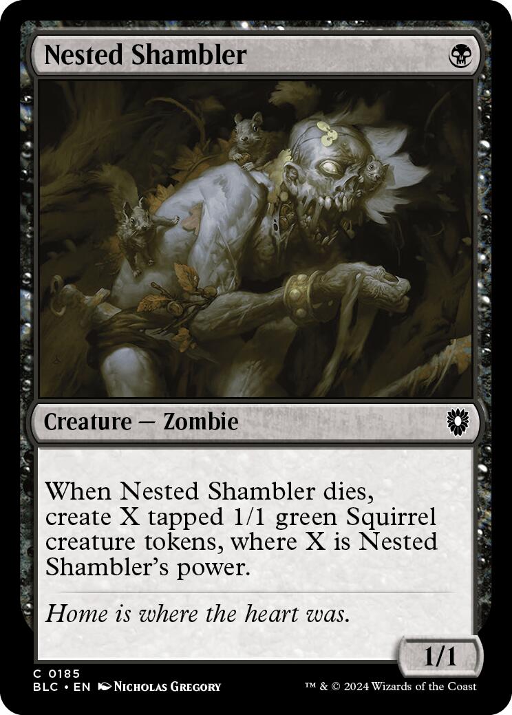 Nested Shambler [Bloomburrow Commander] | Dragon's Lair Comics and Fantasy Houston TX