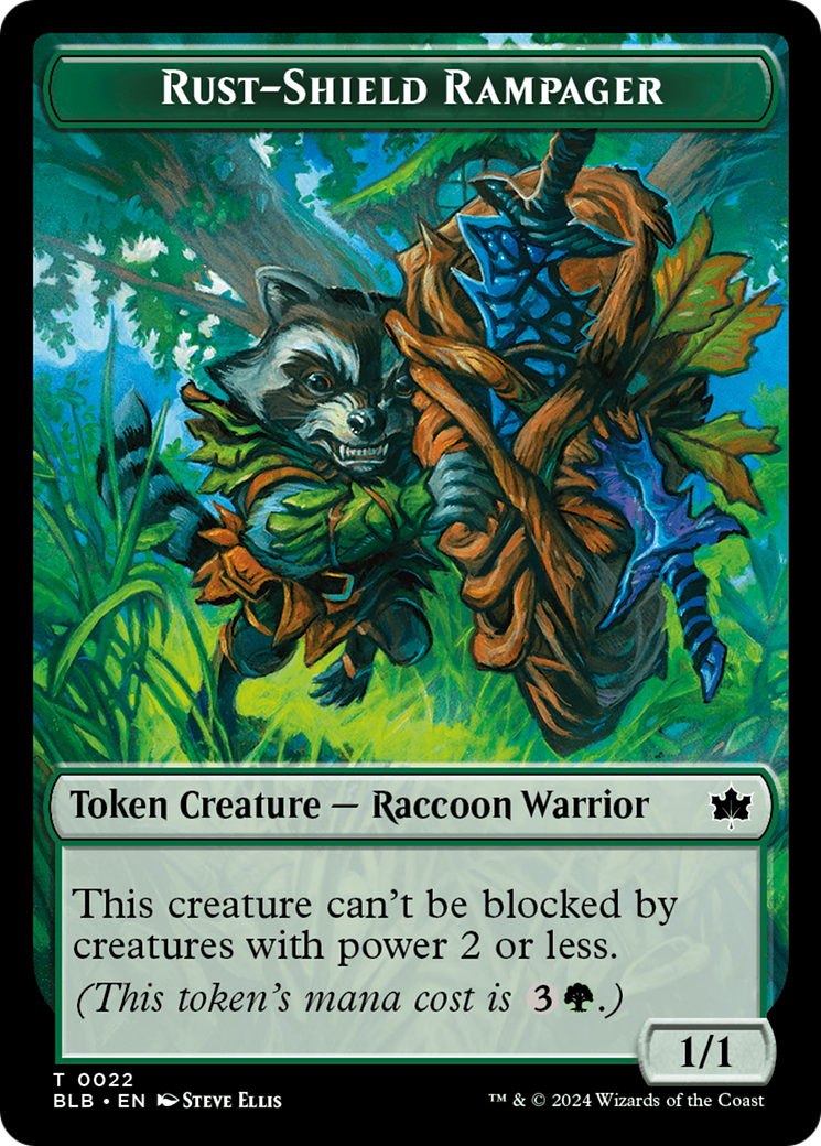 Rust-Shield Rampager Token [Bloomburrow Tokens] | Dragon's Lair Comics and Fantasy Houston TX