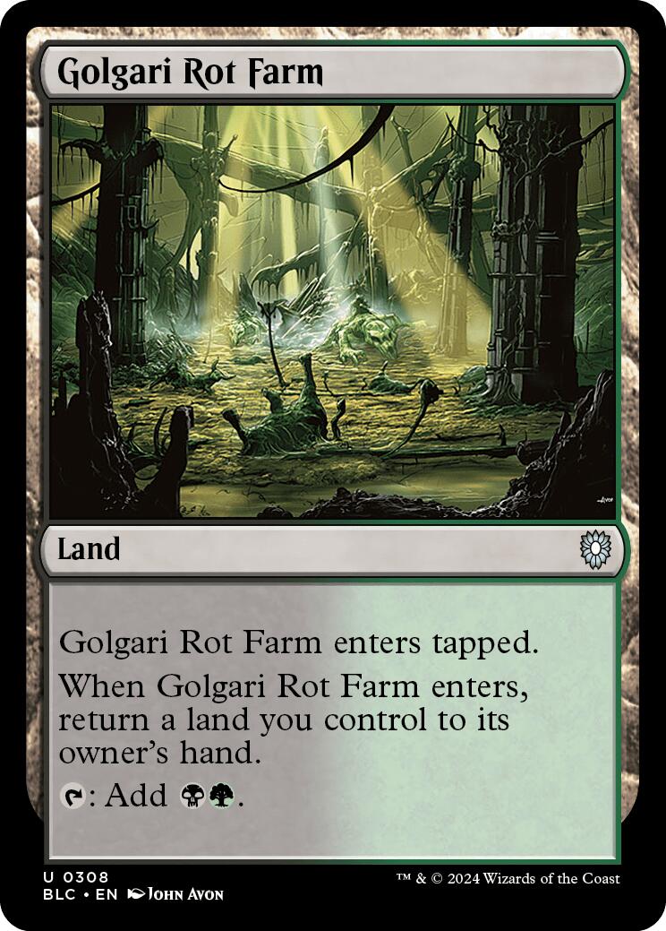 Golgari Rot Farm [Bloomburrow Commander] | Dragon's Lair Comics and Fantasy Houston TX