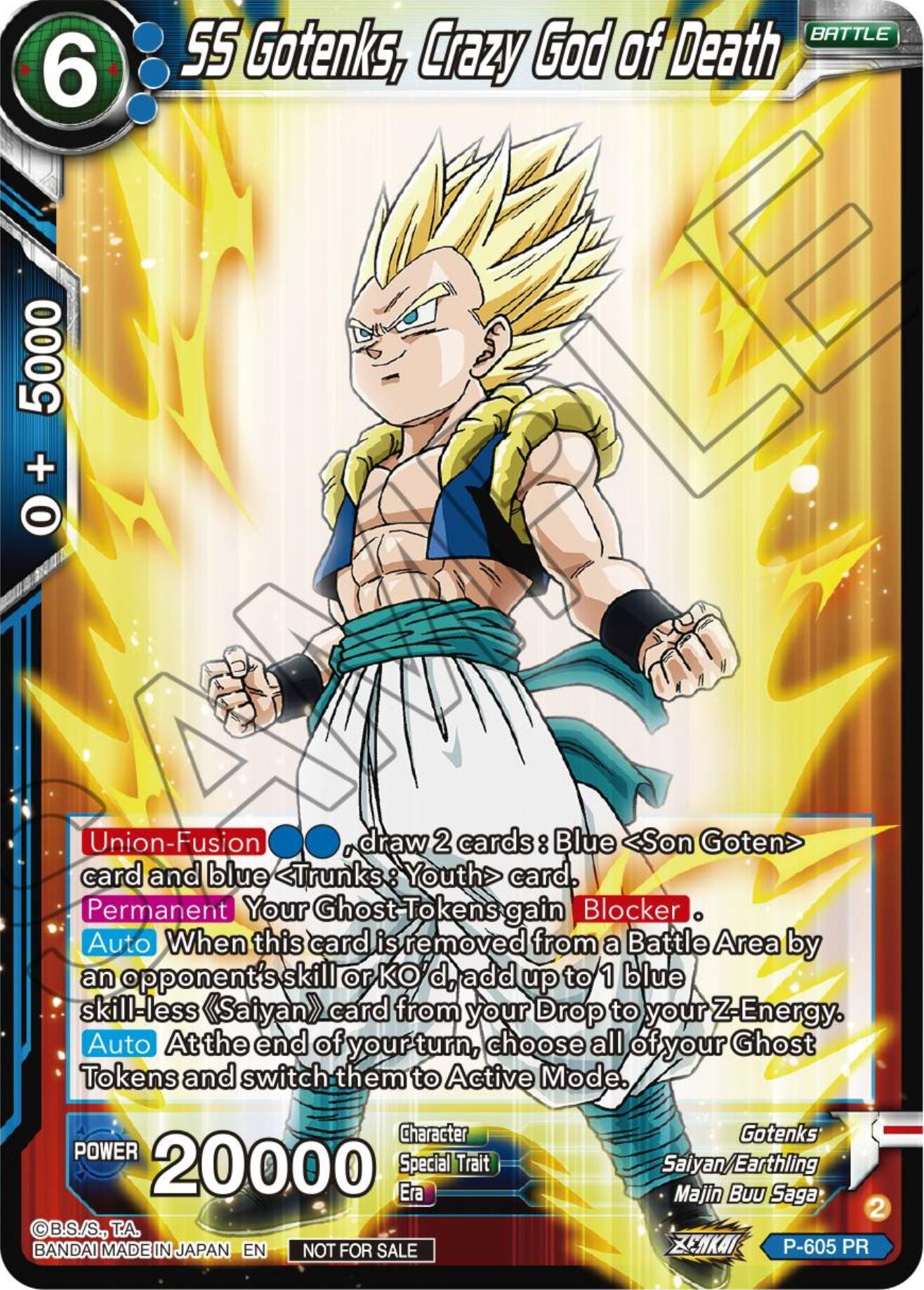 SS Gotenks, Crazy God of Death (Tournament Pack Vol. 8) (P-605) [Promotion Cards] | Dragon's Lair Comics and Fantasy Houston TX