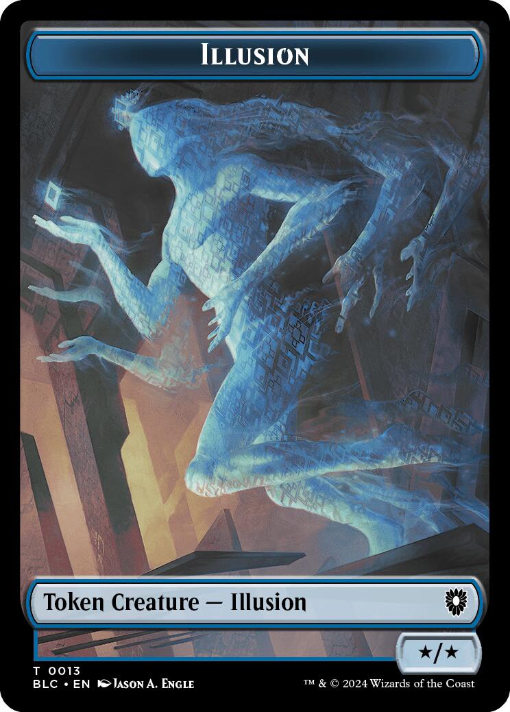 Illusion // Goblin Double-Sided Token [Bloomburrow Commander Tokens] | Dragon's Lair Comics and Fantasy Houston TX