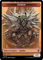 Goblin // Thopter Double-Sided Token [Bloomburrow Commander Tokens] | Dragon's Lair Comics and Fantasy Houston TX