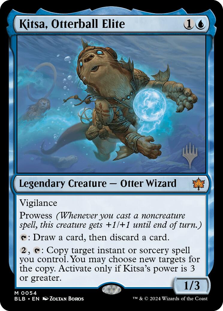 Kitsa, Otterball Elite (Promo Pack) [Bloomburrow Promos] | Dragon's Lair Comics and Fantasy Houston TX