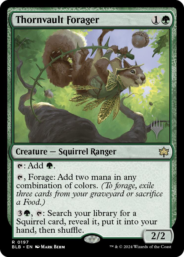 Thornvault Forager (Promo Pack) [Bloomburrow Promos] | Dragon's Lair Comics and Fantasy Houston TX