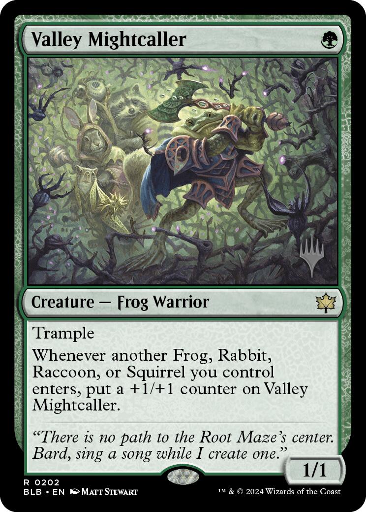 Valley Mightcaller (Promo Pack) [Bloomburrow Promos] | Dragon's Lair Comics and Fantasy Houston TX