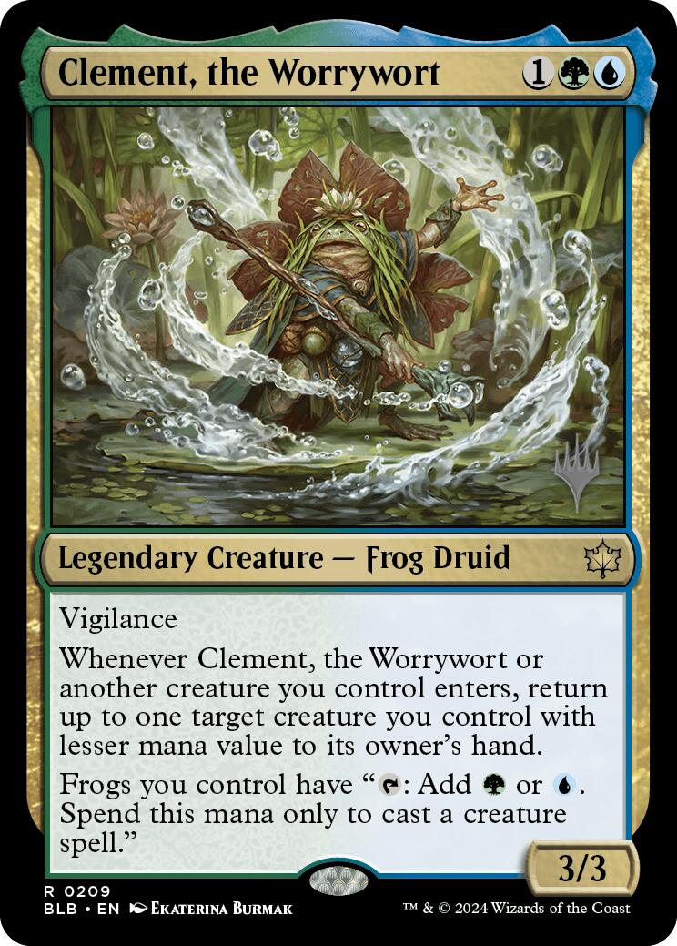 Clement, the Worrywort (Promo Pack) [Bloomburrow Promos] | Dragon's Lair Comics and Fantasy Houston TX