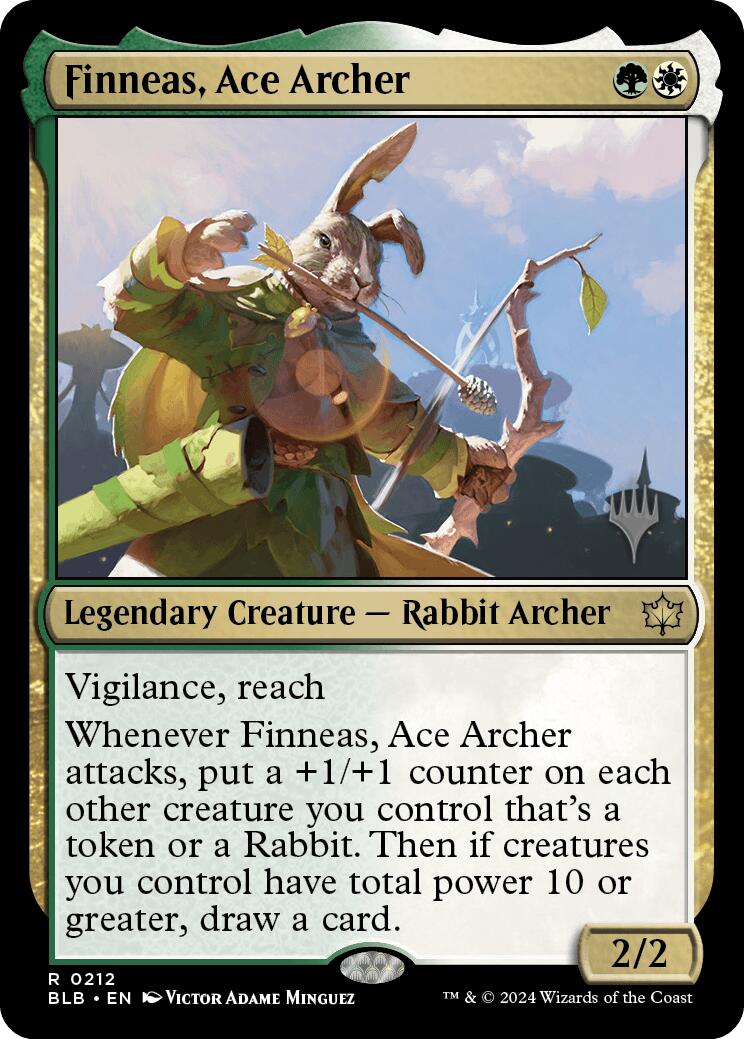 Finneas, Ace Archer (Promo Pack) [Bloomburrow Promos] | Dragon's Lair Comics and Fantasy Houston TX