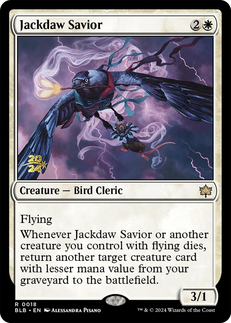 Jackdaw Savior [Bloomburrow Prerelease Promos] | Dragon's Lair Comics and Fantasy Houston TX