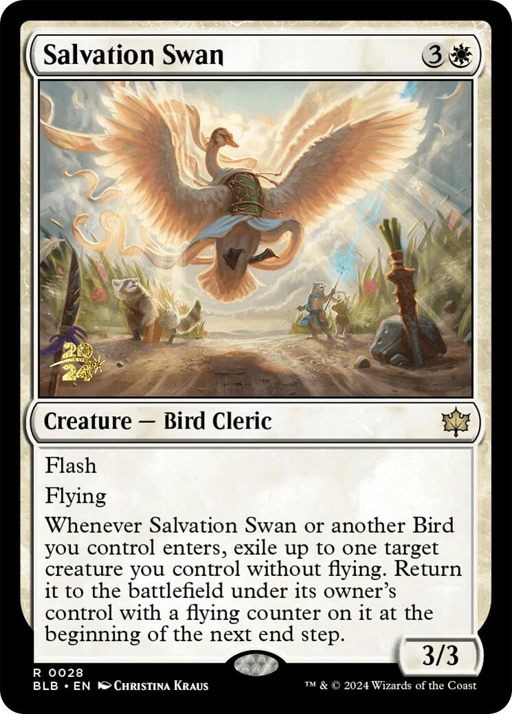 Salvation Swan [Bloomburrow Prerelease Promos] | Dragon's Lair Comics and Fantasy Houston TX