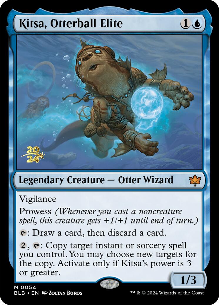 Kitsa, Otterball Elite [Bloomburrow Prerelease Promos] | Dragon's Lair Comics and Fantasy Houston TX