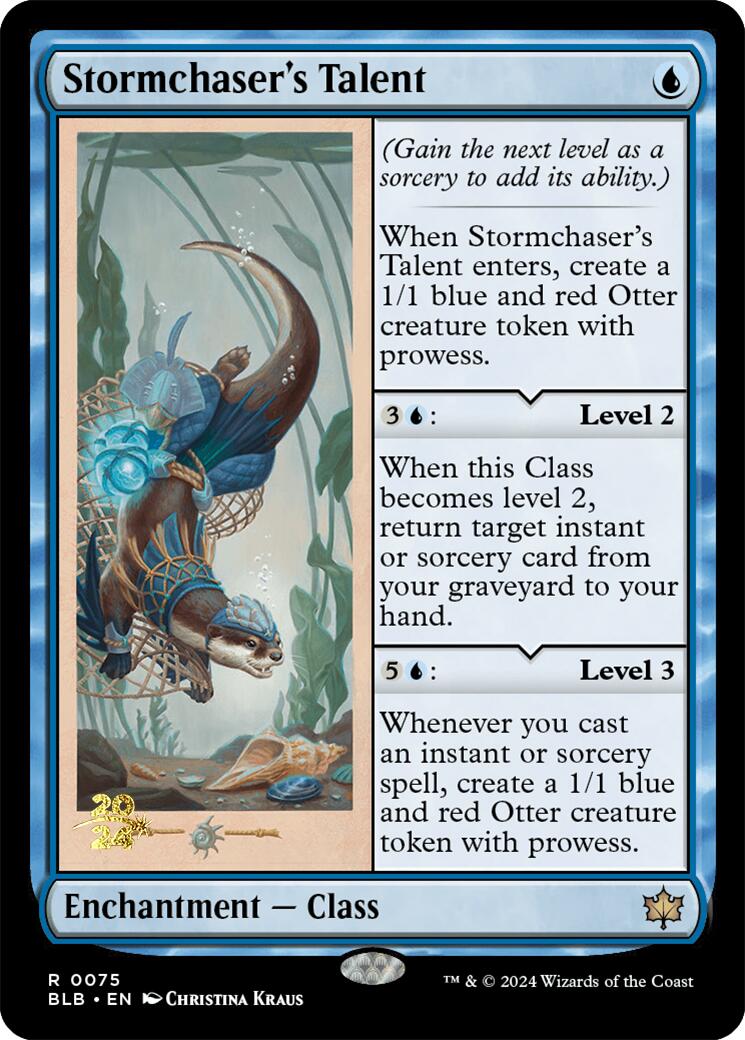 Stormchaser's Talent [Bloomburrow Prerelease Promos] | Dragon's Lair Comics and Fantasy Houston TX