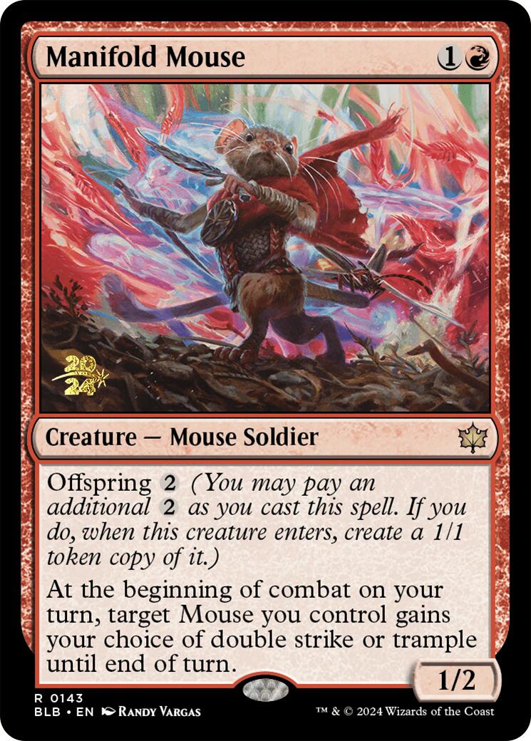 Manifold Mouse [Bloomburrow Prerelease Promos] | Dragon's Lair Comics and Fantasy Houston TX