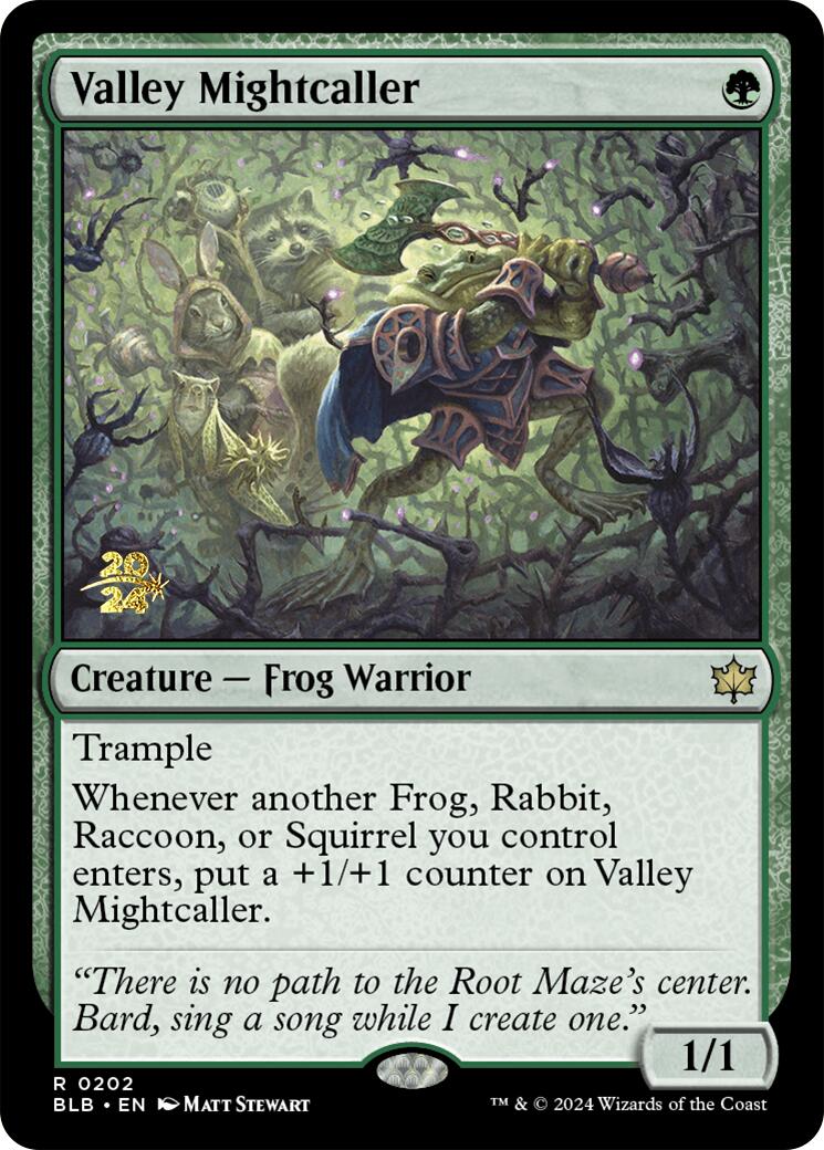 Valley Mightcaller [Bloomburrow Prerelease Promos] | Dragon's Lair Comics and Fantasy Houston TX