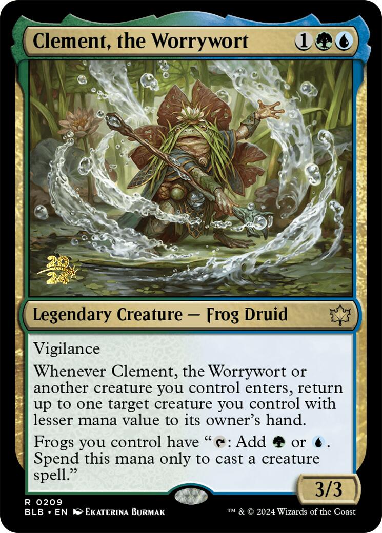 Clement, the Worrywort [Bloomburrow Prerelease Promos] | Dragon's Lair Comics and Fantasy Houston TX