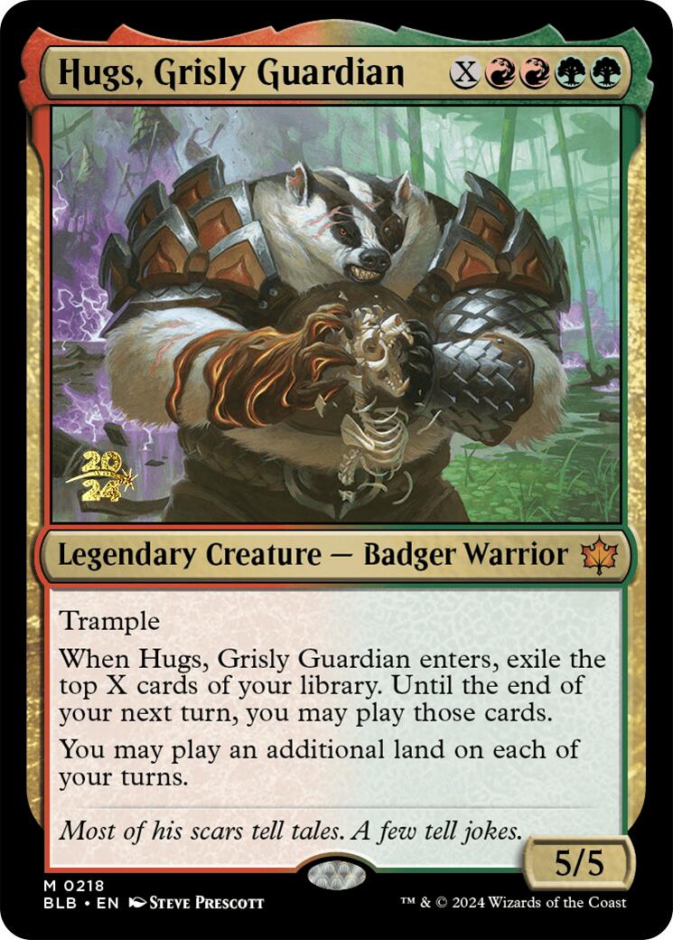 Hugs, Grisly Guardian [Bloomburrow Prerelease Promos] | Dragon's Lair Comics and Fantasy Houston TX