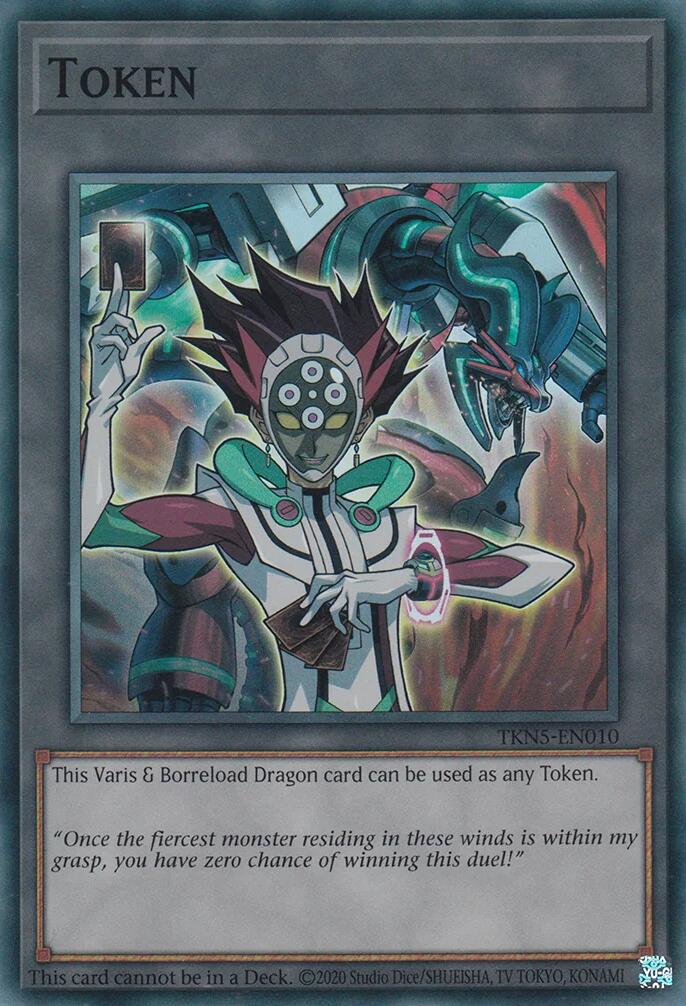 Token: Varis and Borreload Dragon [TKN5-EN010] Super Rare | Dragon's Lair Comics and Fantasy Houston TX