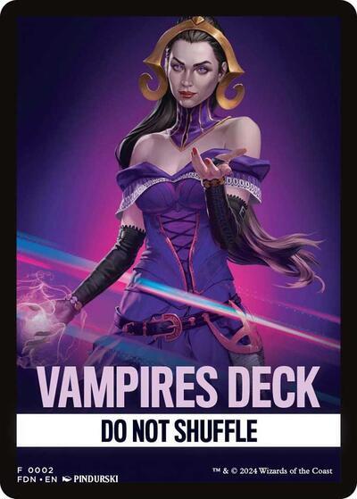 Vampires Deck Theme Card [Foundations Tokens] | Dragon's Lair Comics and Fantasy Houston TX