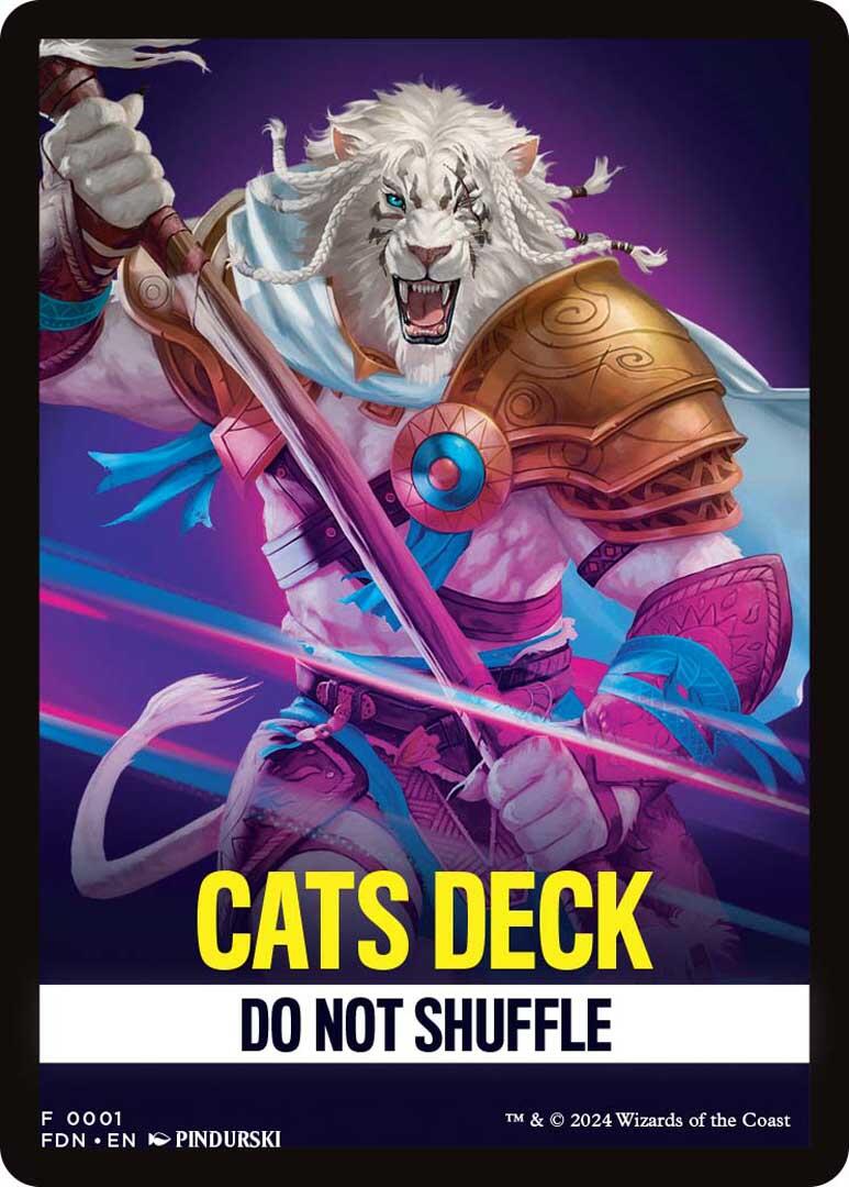 Cats Deck Theme Card [Foundations Tokens] | Dragon's Lair Comics and Fantasy Houston TX