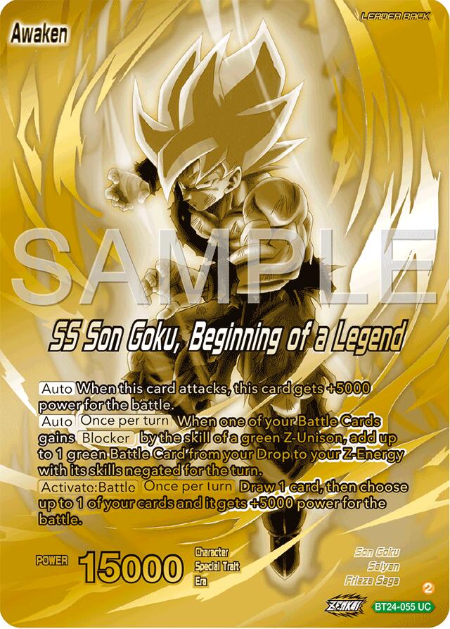 Son Goku // SS Son Goku, Beginning of a Legend (BT24-055) [Promotion Cards] | Dragon's Lair Comics and Fantasy Houston TX