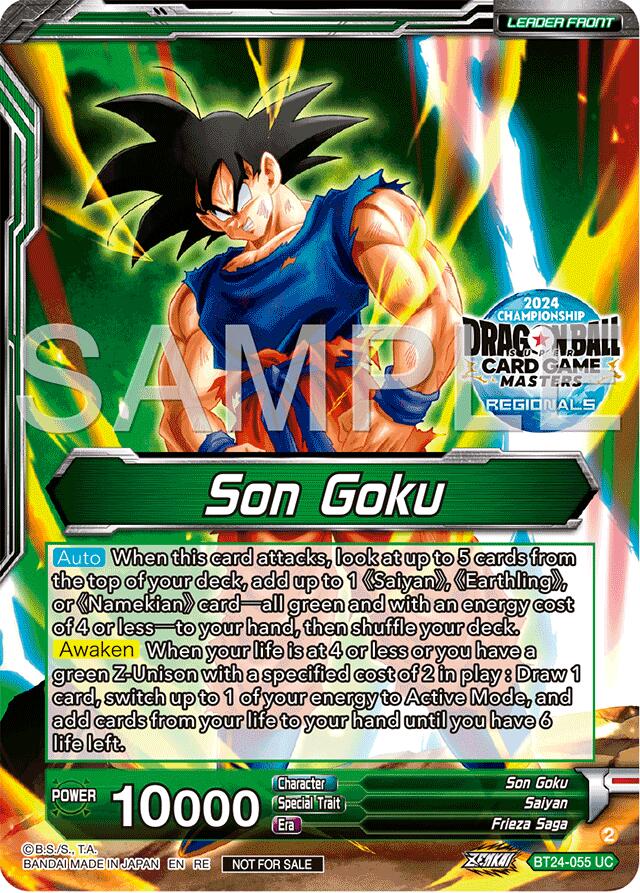 Son Goku // SS Son Goku, Beginning of a Legend (BT24-055) [Promotion Cards] | Dragon's Lair Comics and Fantasy Houston TX