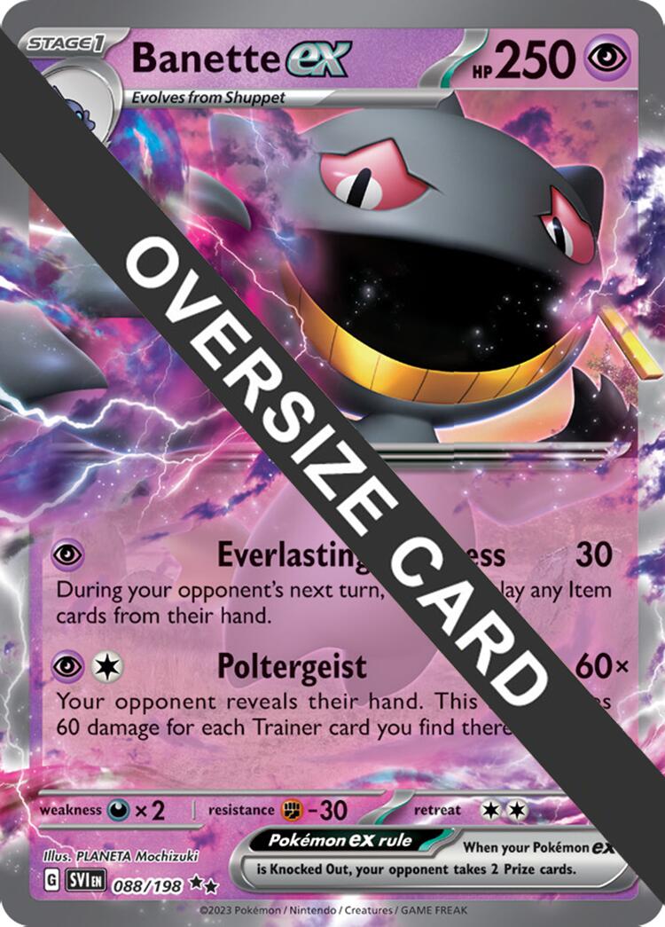 Banette ex (088) (Jumbo Card) [Scarlet & Violet: Base Set] | Dragon's Lair Comics and Fantasy Houston TX