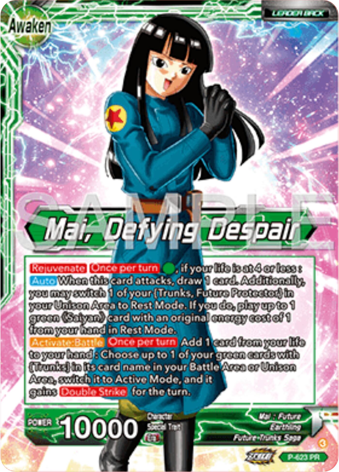 Mai // Mai, Defying Despair (Gold Stamped) (P-623) [Promotion Cards] | Dragon's Lair Comics and Fantasy Houston TX