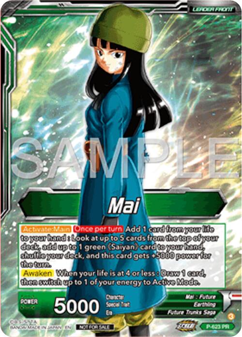 Mai // Mai, Defying Despair (Gold Stamped) (P-623) [Promotion Cards] | Dragon's Lair Comics and Fantasy Houston TX