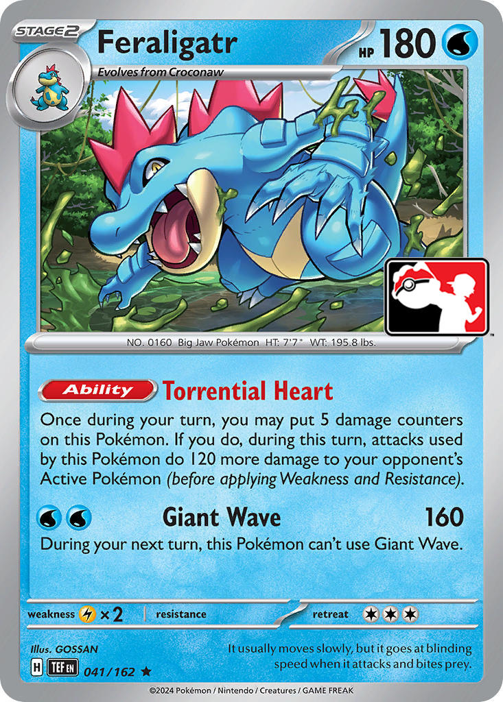 Feraligatr (041/162) [Prize Pack Series Five] | Dragon's Lair Comics and Fantasy Houston TX