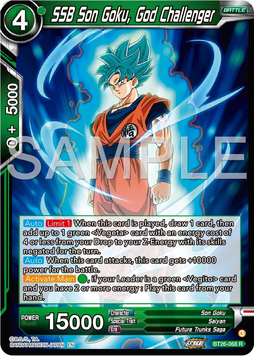 SSB Son Goku, God Challenger (BT26-068) [Ultimate Advent] | Dragon's Lair Comics and Fantasy Houston TX