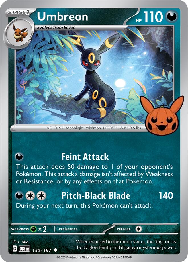 Umbreon (130/197) [Trick or Trade 2024] | Dragon's Lair Comics and Fantasy Houston TX