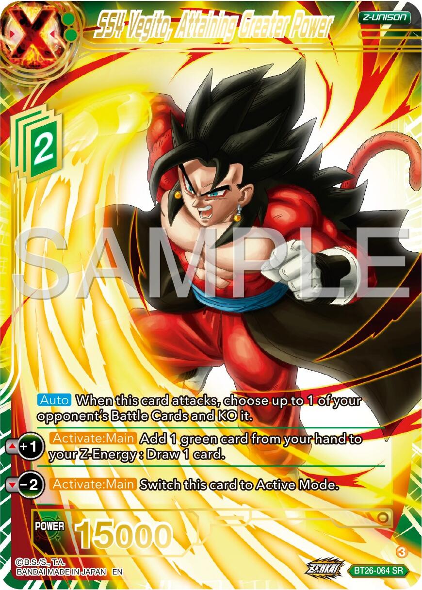 SS4 Vegito, Attaining Greater Power (BT26-064) [Ultimate Advent] | Dragon's Lair Comics and Fantasy Houston TX