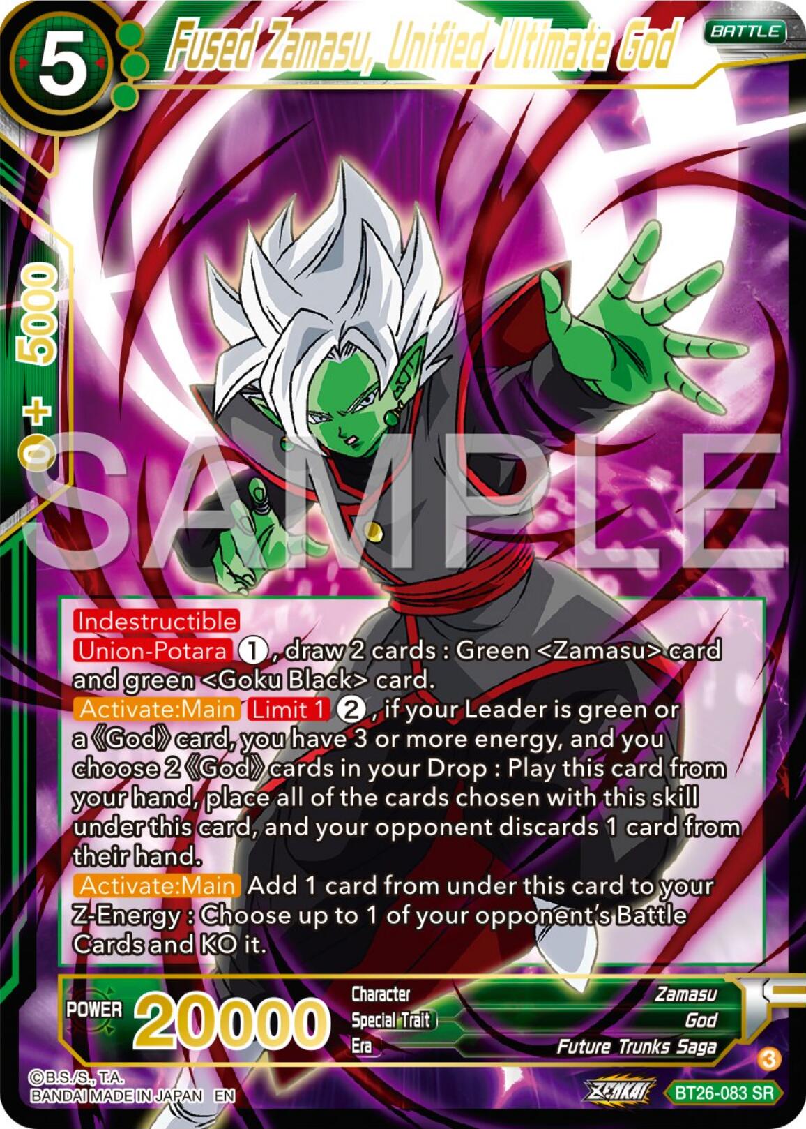 Fused Zamasu, Unified Ultimate God (BT26-083) [Ultimate Advent] | Dragon's Lair Comics and Fantasy Houston TX