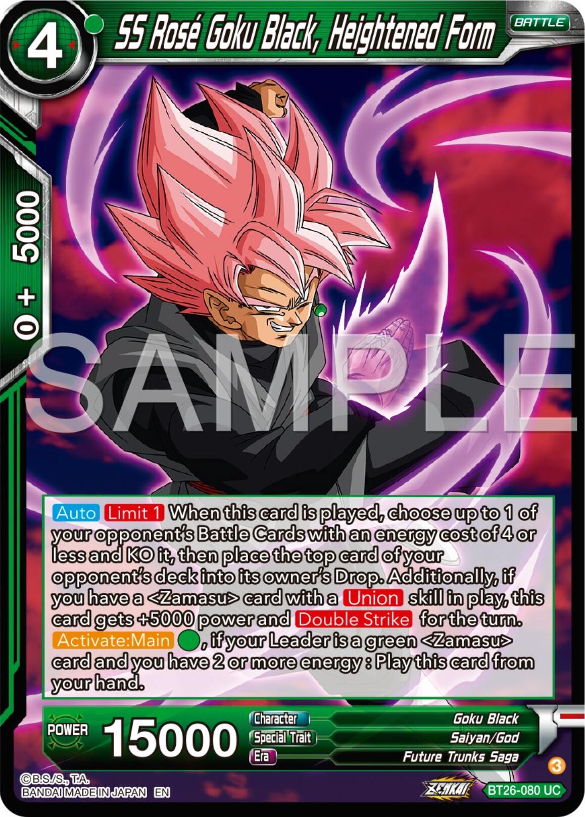 SS Rose Goku Black, Heightened Form (BT26-080) [Ultimate Advent] | Dragon's Lair Comics and Fantasy Houston TX