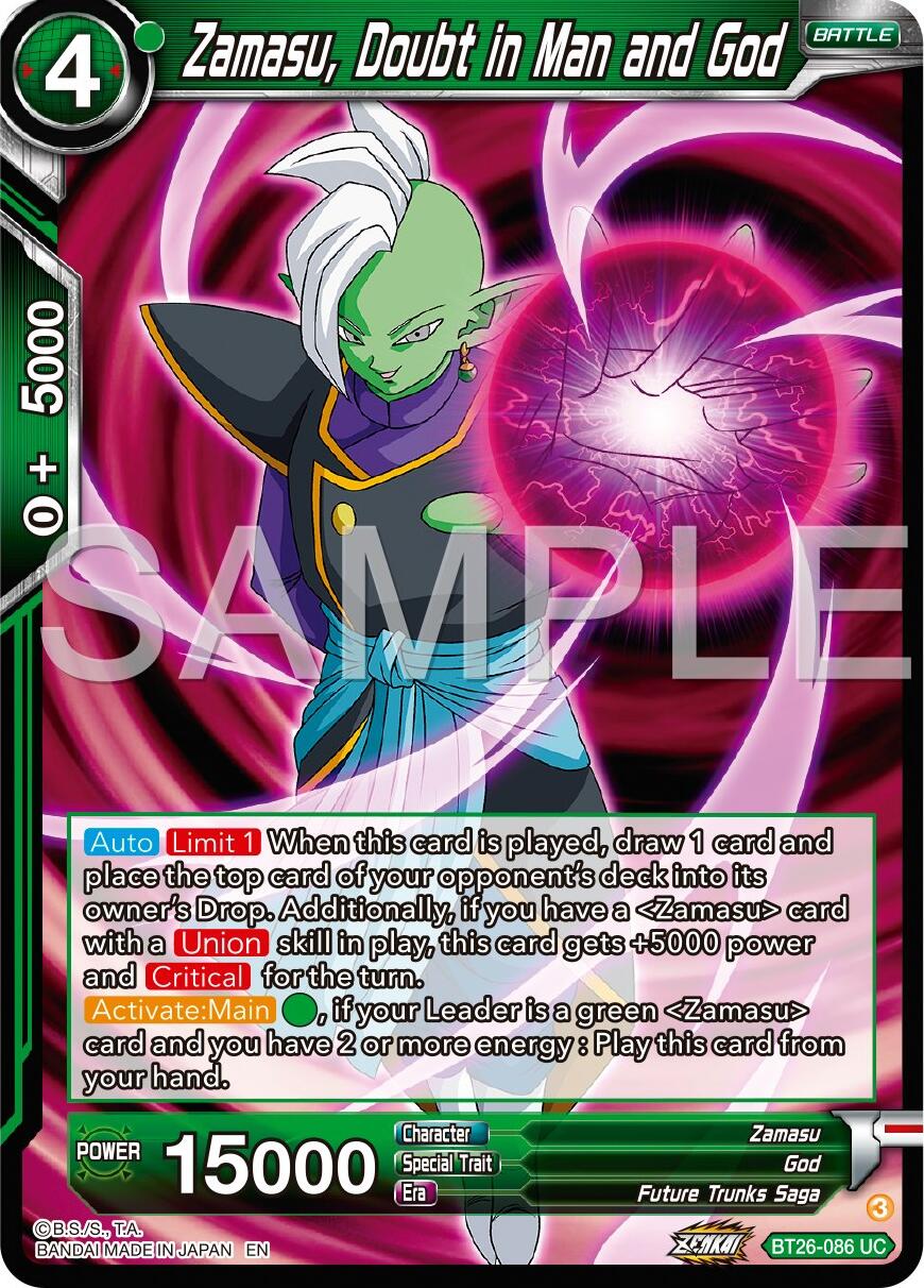 Zamasu, Doubt in Man and God (BT26-086) [Ultimate Advent] | Dragon's Lair Comics and Fantasy Houston TX