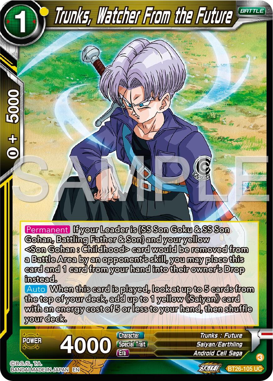 Trunks, Watcher From the Future (BT26-105) [Ultimate Advent] | Dragon's Lair Comics and Fantasy Houston TX